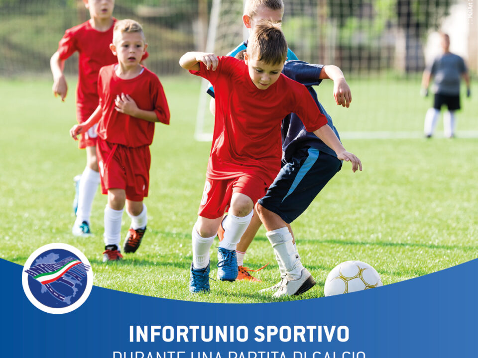 infortunio sportivo partita di calcio